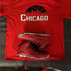 Jordan Red Athletic Shoes with Classic Air Jordan Design